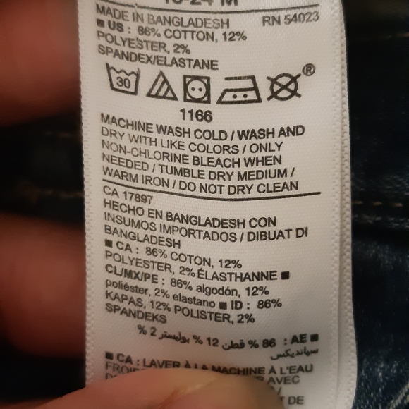 Boys Old Navy Blue Jean's   Long Jean Pants Size 18-24M Old Denim Blue, - Picture 7 of 9